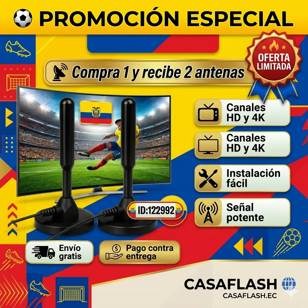 Antenas Digitales Hd De Tv X 2 Unidades